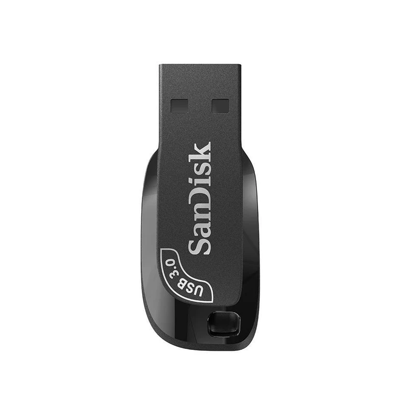 فلش مموری سن دیسک مدل ULTRA SHIFT CZ410 ظرفیت 64 گیگابایت، رابط USB 3.1 با سرعت خواندن 100 مگابایت بر ثانیه، مناسب ضبط خودرو و تلویزیون، دارای نرم‌افزار امنیتی SanDisk SecureAccess و بازیابی فایل RESCUEPRO DELUXE